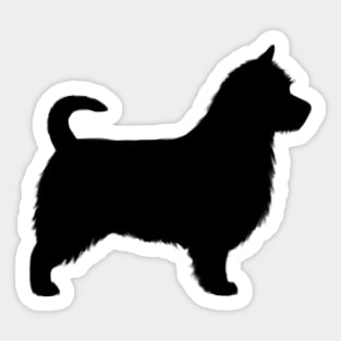 Australian Terrier with Long Tail Silhouette Sticker